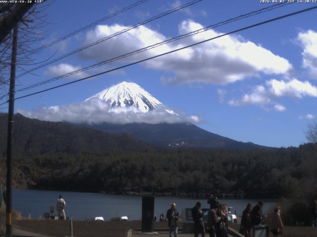 西湖からの富士山