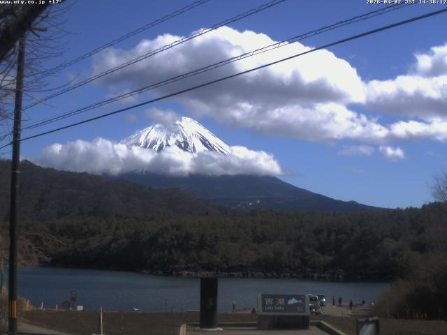 西湖からの富士山