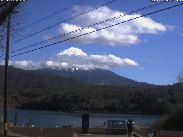西湖からの富士山