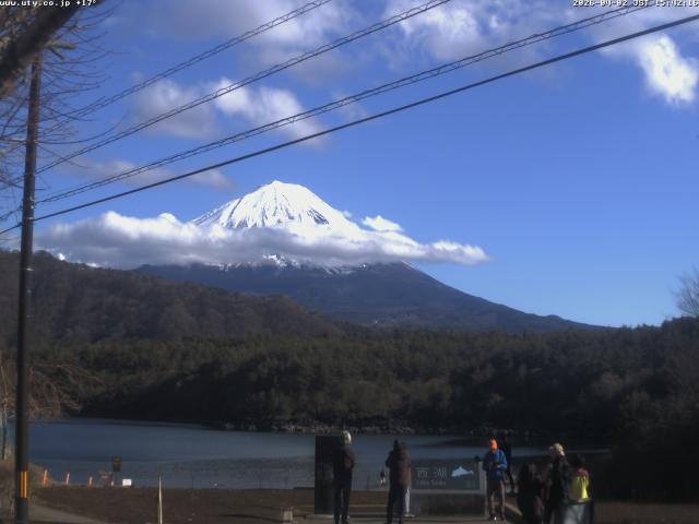 西湖からの富士山