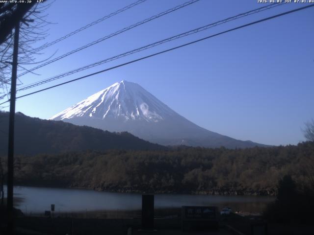 西湖からの富士山