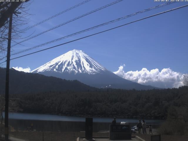 西湖からの富士山