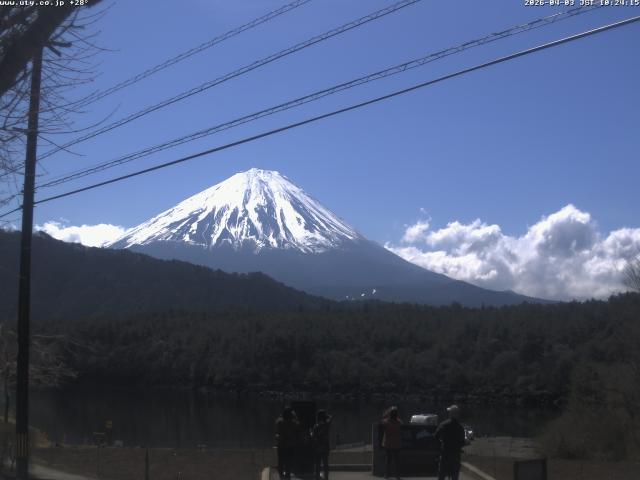 西湖からの富士山