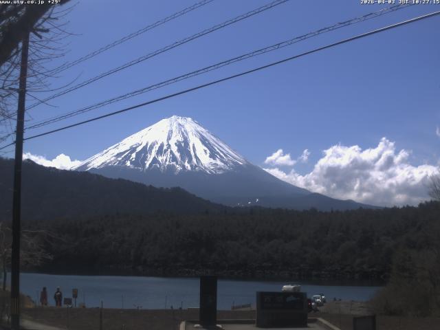 西湖からの富士山