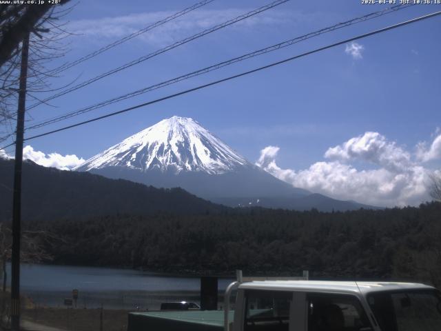 西湖からの富士山
