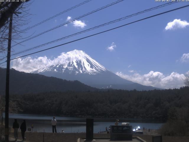 西湖からの富士山