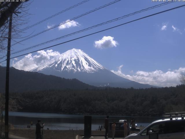 西湖からの富士山