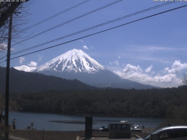 西湖からの富士山