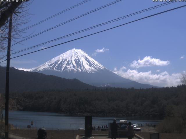 西湖からの富士山