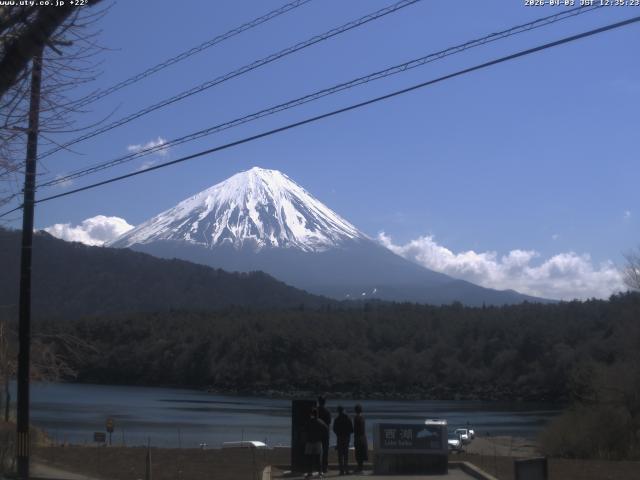 西湖からの富士山