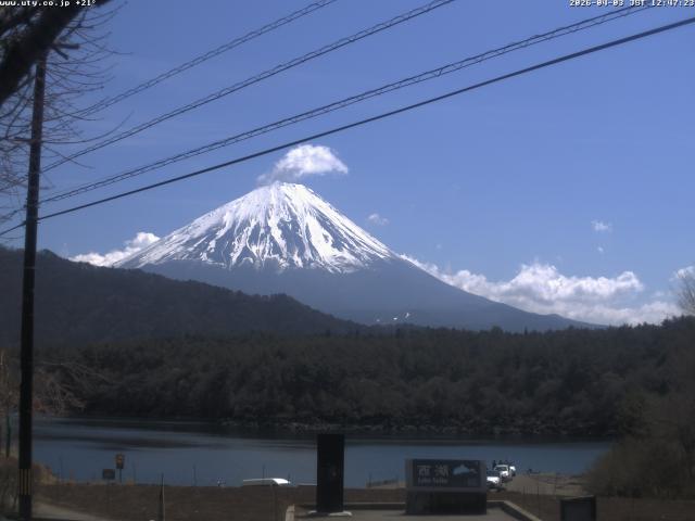 西湖からの富士山