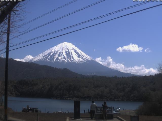 西湖からの富士山