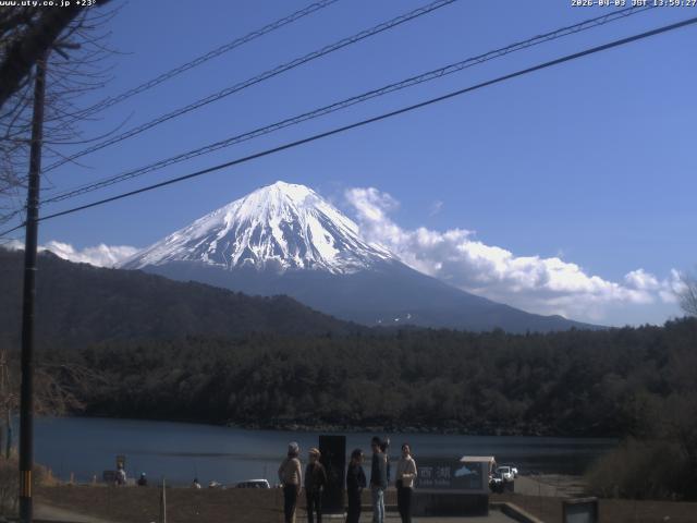 西湖からの富士山