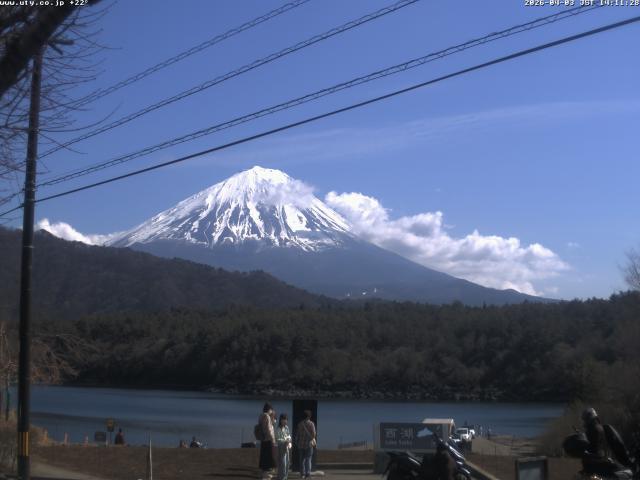 西湖からの富士山