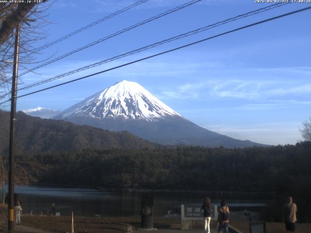 西湖からの富士山