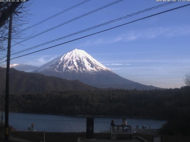西湖からの富士山