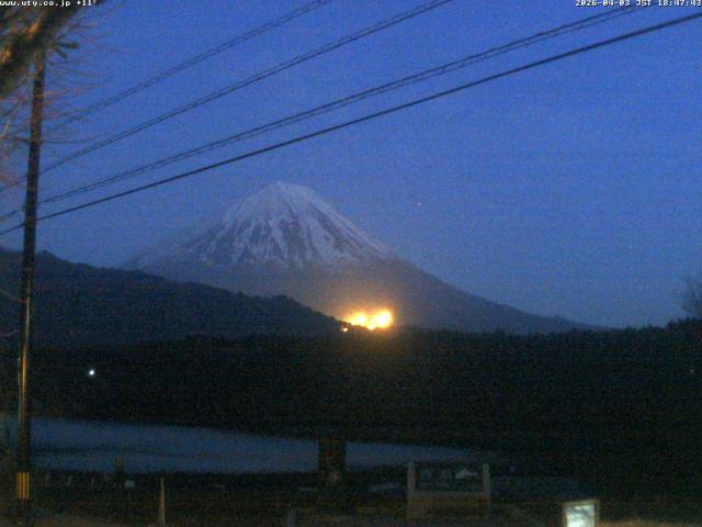 西湖からの富士山