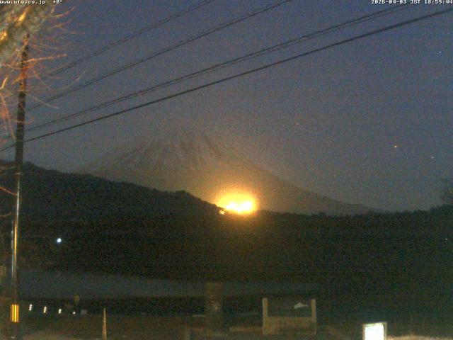 西湖からの富士山