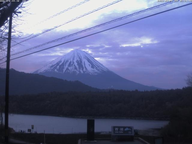 西湖からの富士山