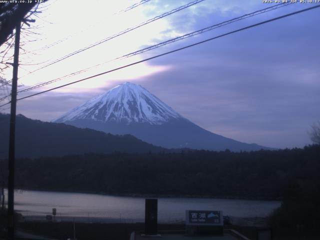 西湖からの富士山