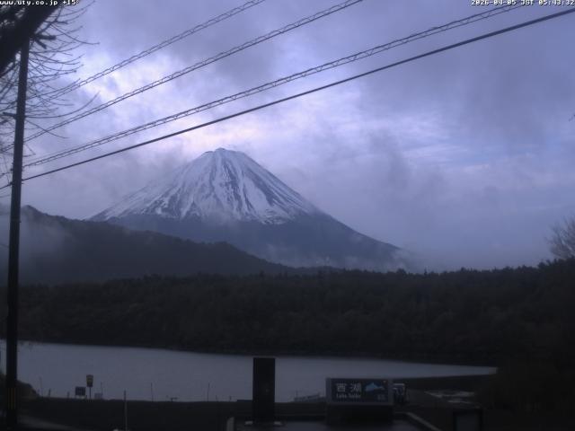 西湖からの富士山