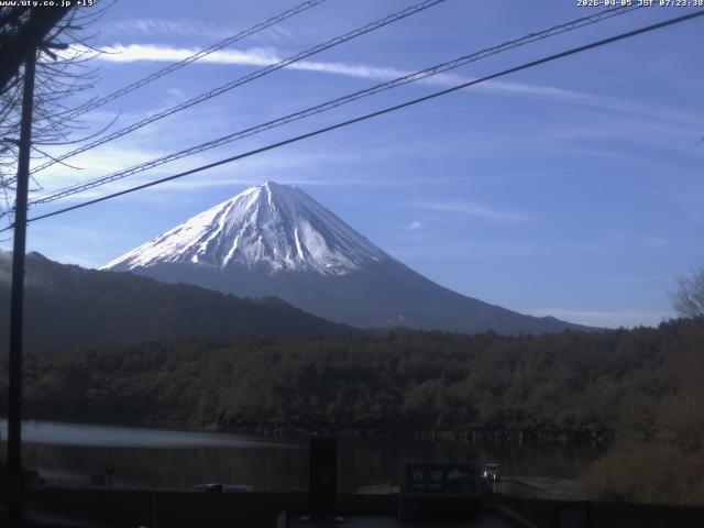 西湖からの富士山