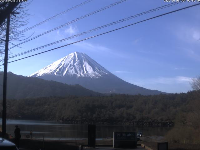 西湖からの富士山