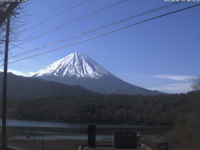 西湖からの富士山