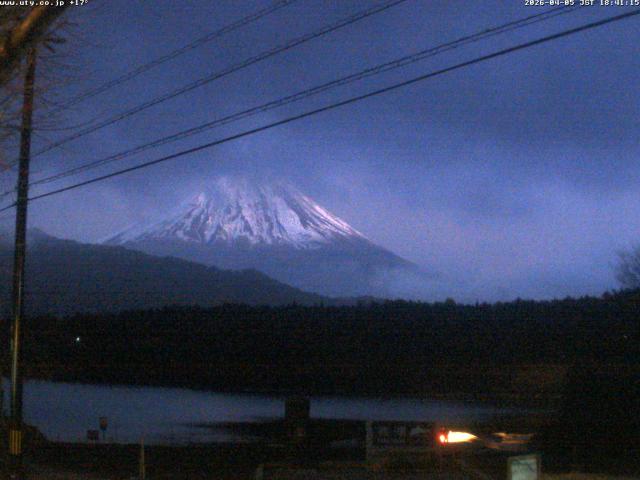 西湖からの富士山