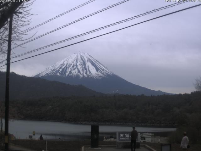西湖からの富士山