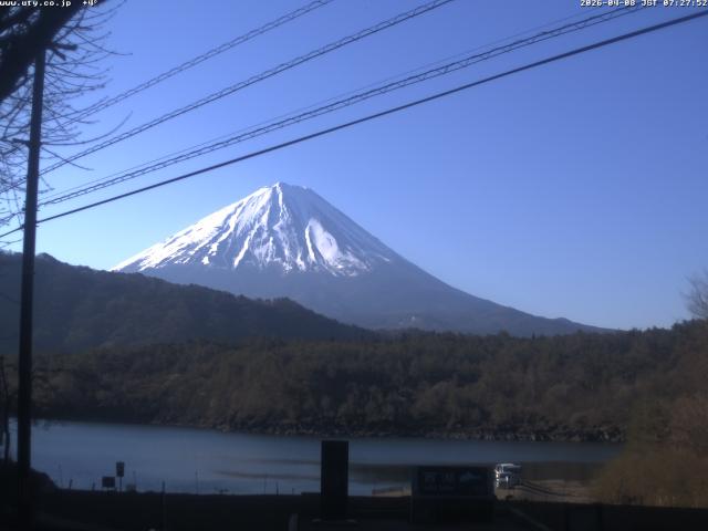 西湖からの富士山
