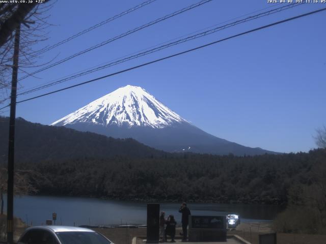 西湖からの富士山