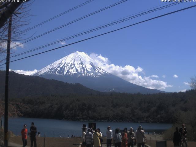 西湖からの富士山