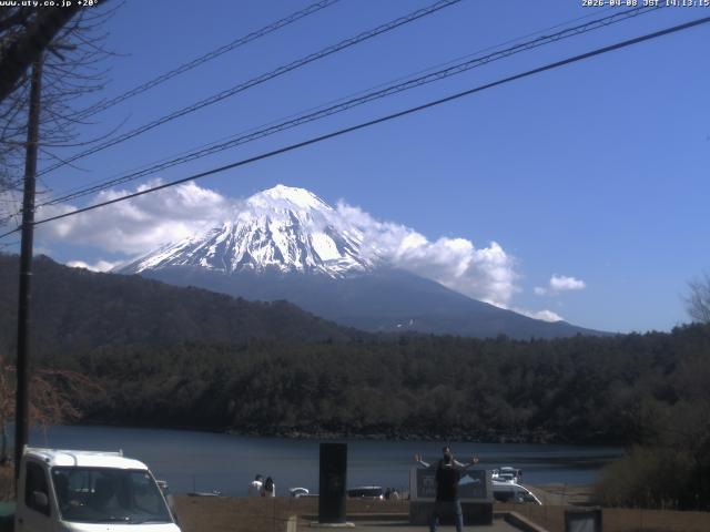 西湖からの富士山