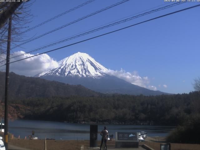西湖からの富士山