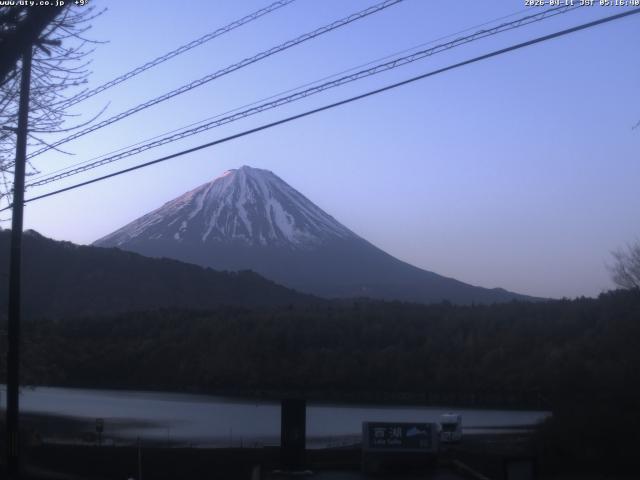 西湖からの富士山