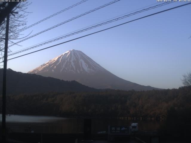 西湖からの富士山