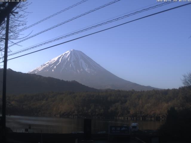 西湖からの富士山