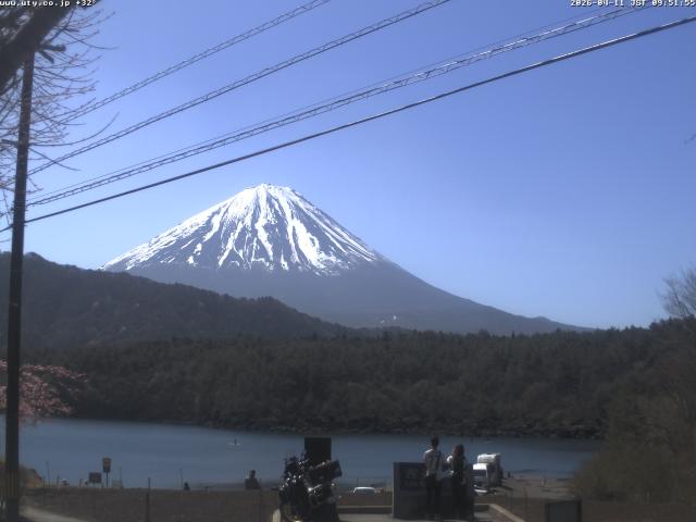 西湖からの富士山