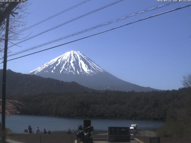 西湖からの富士山