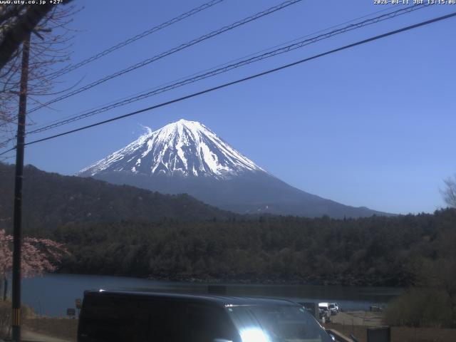 西湖からの富士山