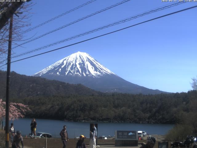 西湖からの富士山