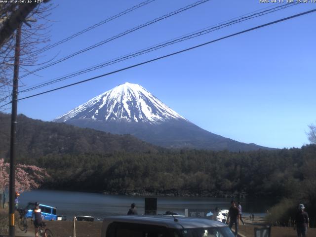 西湖からの富士山