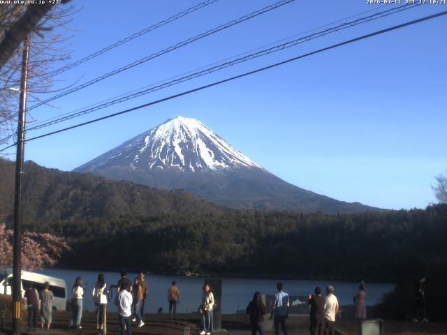 西湖からの富士山