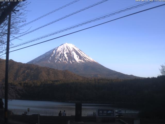 西湖からの富士山