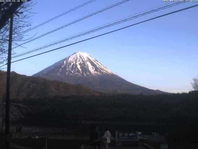 西湖からの富士山