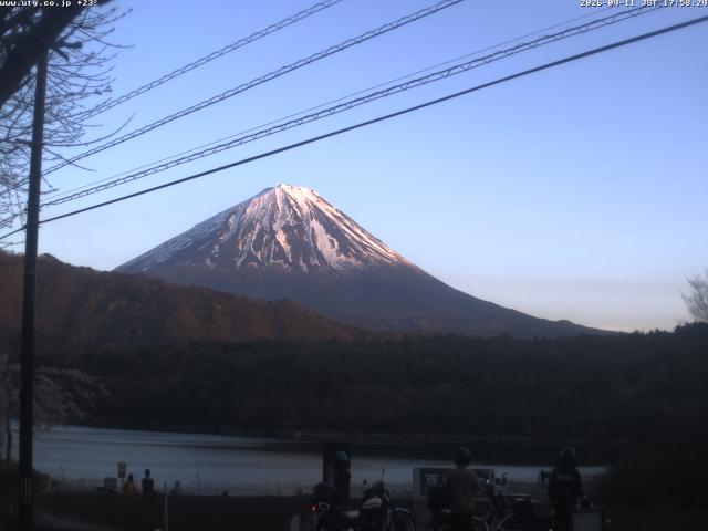 西湖からの富士山