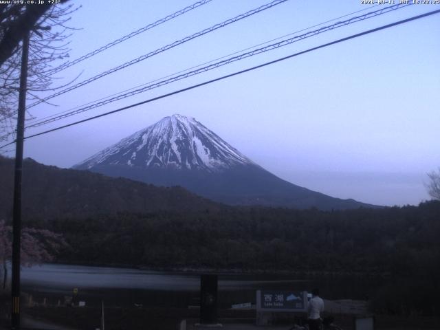 西湖からの富士山