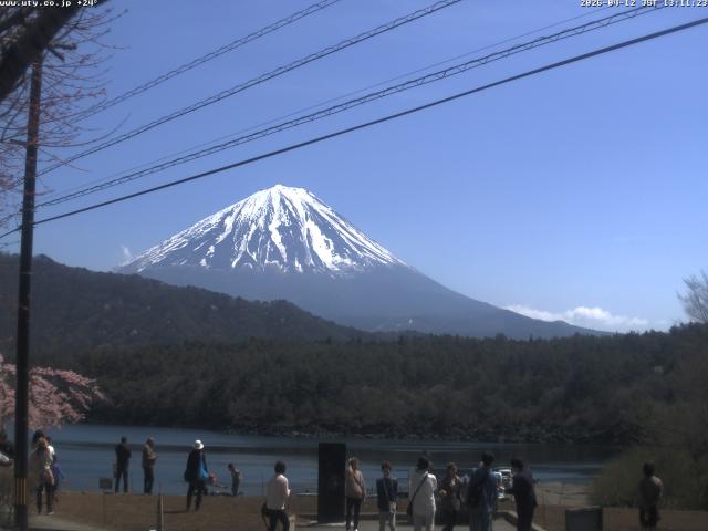 西湖からの富士山