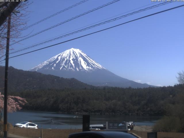 西湖からの富士山